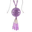 Cute Hanging Ornament Charm Car Interior Rear Mirror Pendant Hanging Decor 42cm Purple