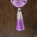 Cute Hanging Ornament Charm Car Interior Rear Mirror Pendant Hanging Decor 42cm Purple