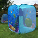 Kids 3-in-1 Indoor Outdoor Pop Up Folding Playhouse Tunnel Play Tent Toy Birthday Gift