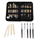 Magicdeal 14Pcs/Set Clay Wax Sculpting Pottery Tools Clay Ceramic Sculpture Molding Jewelry Making Tools