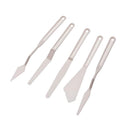 Plastic Palette Tool Scraper Set Spatula for Oil Painting Gouache 5Pcs/Set