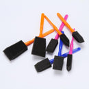 Magicdeal 4Pcs/Set Kids Children Educational Developmental Painting Graffiti Sponge Brush Covered Plastic Handle Toy Gift