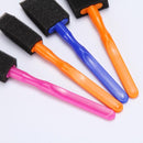 Magicdeal 4Pcs/Set Kids Children Educational Developmental Painting Graffiti Sponge Brush Covered Plastic Handle Toy Gift