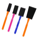 Magicdeal 4Pcs/Set Kids Children Educational Developmental Painting Graffiti Sponge Brush Covered Plastic Handle Toy Gift