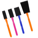 Magicdeal 4Pcs/Set Kids Children Educational Developmental Painting Graffiti Sponge Brush Covered Plastic Handle Toy Gift