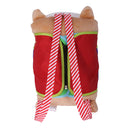 Kid Basic Life Skills Learning Toys Plush Hamster Doll Learn to Zip Button Snap Lace Threading Shoes Educational Toy Brown