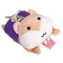 Kid Basic Life Skills Learning Toys Plush Hamster Doll Learn to Zip Button Snap Lace Threading Shoes Educational Toy Brown