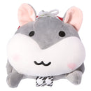 Kid Basic Life Skills Learning Toys Plush Hamster Doll Learn to Zip Button Snap Lace Threading Shoes Educational Toy Gray