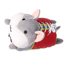 Kid Basic Life Skills Learning Toys Plush Hamster Doll Learn to Zip Button Snap Lace Threading Shoes Educational Toy Gray