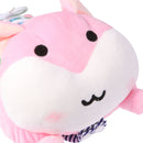 Kid Basic Life Skills Learning Toys Plush Hamster Doll Learn to Zip Button Snap Lace Threading Shoes Educational Toy Pink