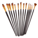 Set Of Assorted Size Artist Paint Brushes Kids Children Educational Oil Painting Supplies Craft Lovers Gift