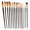 Set Of Assorted Size Artist Paint Brushes Kids Children Educational Oil Painting Supplies Craft Lovers Gift