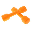 Kids Hand Eye Coordination Developmental Plastic Dumbbells With Sound Home Fitness Exercise Kids Toys Gift 1 Pair Yellow