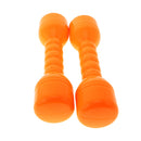 Kids Hand Eye Coordination Developmental Plastic Dumbbells With Sound Home Fitness Exercise Kids Toys Gift 1 Pair Yellow