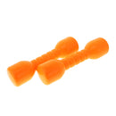 Kids Hand Eye Coordination Developmental Plastic Dumbbells With Sound Home Fitness Exercise Kids Toys Gift 1 Pair Yellow
