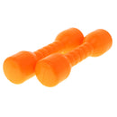 Kids Hand Eye Coordination Developmental Plastic Dumbbells With Sound Home Fitness Exercise Kids Toys Gift 1 Pair Yellow