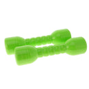 Kids Hand Eye Coordination Developmental Plastic Dumbbells With Sound Home Fitness Exercise Kids Toys Gift 1 Pair Green