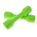Kids Hand Eye Coordination Developmental Plastic Dumbbells With Sound Home Fitness Exercise Kids Toys Gift 1 Pair Green
