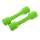Kids Hand Eye Coordination Developmental Plastic Dumbbells With Sound Home Fitness Exercise Kids Toys Gift 1 Pair Green