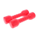 Kids Hand Eye Coordination Developmental Plastic Dumbbells With Sound Home Fitness Exercise Kids Toys Gift 1 Pair Red