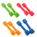 Kids Hand Eye Coordination Developmental Plastic Dumbbells With Sound Home Fitness Exercise Kids Toys Gift 1 Pair Red