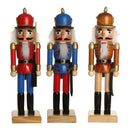 Handpainted Standing Wooden Nutcracker Soldier Nut Cracker Christmas Ornament Home Decoration Collectibles Gift