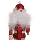 Handpainted Wooden Red Nutcracker Santa Claus Nut Cracker Xmas Ornament