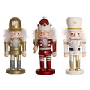 Handpainted Wooden Red Nutcracker Santa Claus Nut Cracker Xmas Ornament