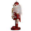 Handpainted Wooden Red Nutcracker Santa Claus Nut Cracker Xmas Ornament