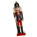 Multicolored Handpainted Standing Wooden Nutcracker Soldier Christmas Ornament Party Supplies Collectibles