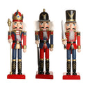 Handpainted Standing Wooden Nutcracker Soldier Christmas Ornament Home Decoration Collectibles Birthday Gift