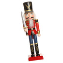 Handpainted Standing Wooden Nutcracker Soldier Christmas Ornament Home Decoration Collectibles Birthday Gift