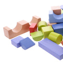 50 Pieces Wooden Colourful Building Blocks Bricks Kids Educational Toys