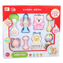 8PCS/SET Baby Rattles Teether Toy Baby Newborn Toddler Infant Developmental Toys Multi-Color A