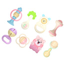 8PCS/SET Baby Rattles Teether Toy Baby Newborn Toddler Infant Developmental Toys Multi-Color A