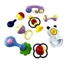 8PCS/SET Baby Rattles Teether Toy Baby Newborn Toddler Infant Developmental Toys Multi-Color B