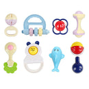 12pcs/set Baby Rattles Teether Set Plastic Developmental Baby Toys for Infants