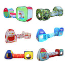 Folding Pop Up 3-in-1 Tunnel Ball Pit Play Tent Kid Indoor Outdoor Beach Toy