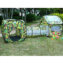 Portable Folding 3-in-1 Pop Up Tunnel Playhouse Ball Pit Tent Toy Kids Indoor Outdoor Toy Summer Camping Fun