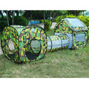 Portable Folding 3-in-1 Pop Up Tunnel Playhouse Ball Pit Tent Toy Kids Indoor Outdoor Toy Summer Camping Fun