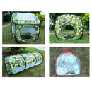 Portable Folding 3-in-1 Pop Up Tunnel Playhouse Ball Pit Tent Toy Kids Indoor Outdoor Toy Summer Camping Fun