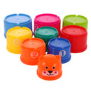 Magicdeal 1 Set of Bath Bathtub Toys Plastic Folding Stacking Baby Kids Developmental Bathing Toys Gift