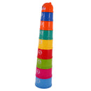 Magicdeal 1 Set of Bath Bathtub Toys Plastic Folding Stacking Baby Kids Developmental Bathing Toys Gift