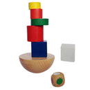 Kids Colorful Wood Balancing Game Set Stacking Toys Developmental Baby Toys 8 Pieces / Set
