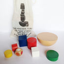 Kids Colorful Wood Balancing Game Set Stacking Toys Developmental Baby Toys 8 Pieces / Set