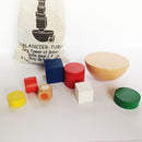 Kids Colorful Wood Balancing Game Set Stacking Toys Developmental Baby Toys 8 Pieces / Set