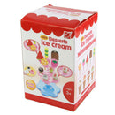 22pcs Colorful Ice Cream Desserts Stand with Drink Kid Role Play Toy Gift