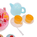 54 Pieces Plastic Birthday Cake Food Cutting Set Kids Pretend Play Toys