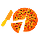 6pcs Simulation Pizza Slices Fast Food Cutting Kids Pretend Role Play Toy