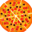 6pcs Simulation Pizza Slices Fast Food Cutting Kids Pretend Role Play Toy